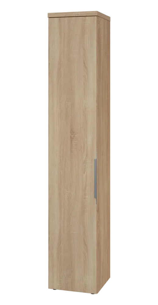 SIN 6 - 4D kancelářská skříň, 1-dveřová, levá, 2170x400x400, dub bardolino